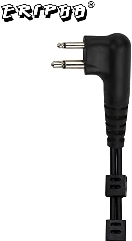 ERPHA CLS1110 1410 Rádio de duas vias compatível com o fone de ouvido de tubo acústico de cabo reforçado com Motorola