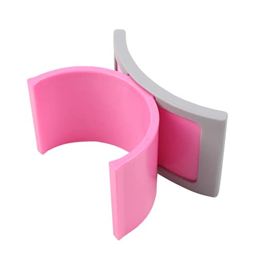 Profissional Silicone Braço da unha Rest Manicure Rest Stand Stand U Shape Cushion Pillow Manicure Tool for Beauty Belest Beil Salon Uso, Pink