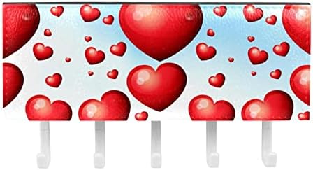 Dia dos Namorados, amor, amor, coração, organizador de rack de céu com 5 ganchos, banheiro da parede da cozinha