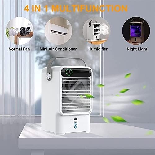 Ar condicionado portátil, refrigerador de ar evaporativo com 3 velocidades de vento, escritório de ar condicionado