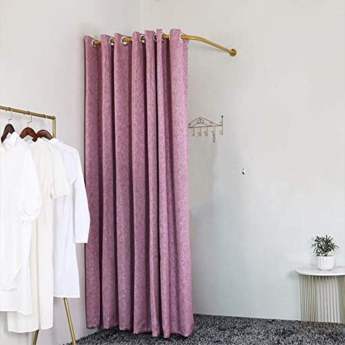 Camarim xzgden, sala de encaixe cortina de roupas de loja de lojas trocas de cortina de cortina de cortina prateleira de anel diy