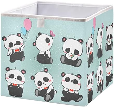 Cubos de armazenamento dobráveis ​​de cubos de armazenamento dobráveis ​​da série Panda