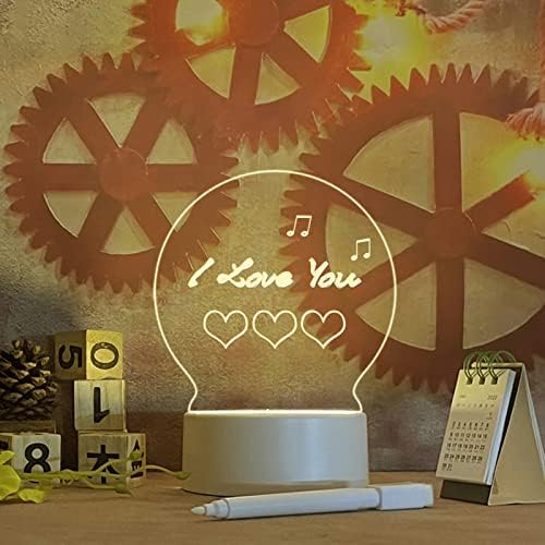 Gors Creative Led Night Light USB Note Message Board Luz de férias com presentes de caneta para crianças Lâmpada noturna de decoração