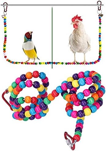 Brinquedo de mastigação de pássaros enzz, brinquedos coloridos de pássaros para gaiola para pássaros