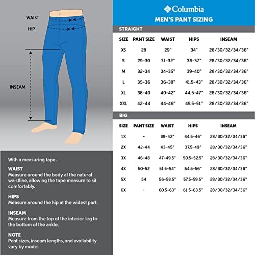 Calça de utilitário de prata masculina de Columbia