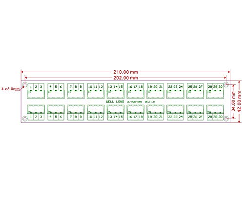 Montagem do trilho DIN 24A/400V 10X3 Módulo de distribuição do bloco de parafuso da posição.