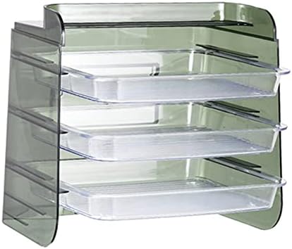 Petsola Kitchen Storage Rack Rack de prateleira de prateleira de prateleira de prateleira de prateleira de prateleira Cosméticos Organizador Organizador de plástico Bandeja para casa de maconha quente, verde