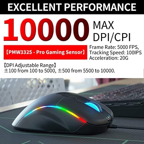 TALENTECH EMBER PLUS ERGONONICIC RGB USB WIRED GAMING MOUS