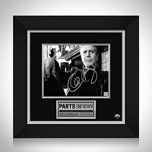 Peças raras-T desconhecidas CNN Anthony Bourdain Limited Signature Edition Studio Licenciado Foto Custom Frame