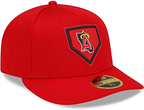 New Era La Los Angeles Angels 59Fifty LP Low Profile 2022 Clubhouse On Field Collection Cap, Hat