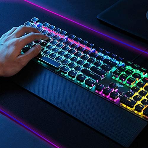 RGB Gaming Expansion Mouse Pad Pad para emissora de luz grande, base de borracha sem deslizamento, 14 modos de iluminação