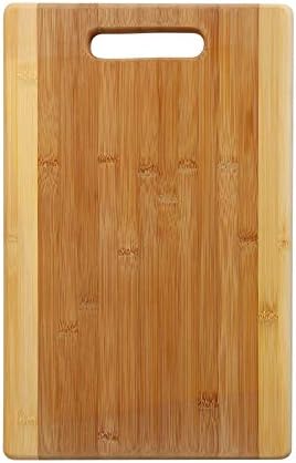 YBM Home Bamboo Rutting Board com alça para preparação de alimentos, carne e vegetais - de tábua de corte natural