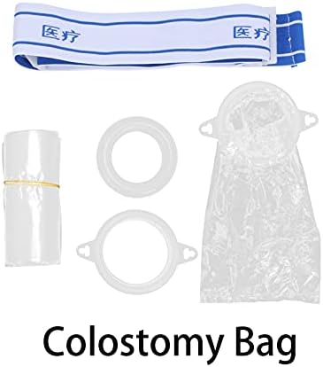 Sacos de colostomia, bolsas de ostomia de 100pcs de ostomia de silicone para a pele bolsas de cuidados com estoma de orações