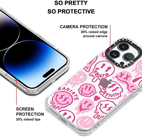 Mosnovo Compatível com o iPhone 14 Pro Max Case, [BufferTech 6,6 pés Drop Impact] [Anti Peel Off Tech] Clear TPU Bumper