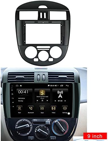 Painel de rádio de carro de 9 polegadas para Nissan Tiida 2011-2015 quadro de painel estéreo