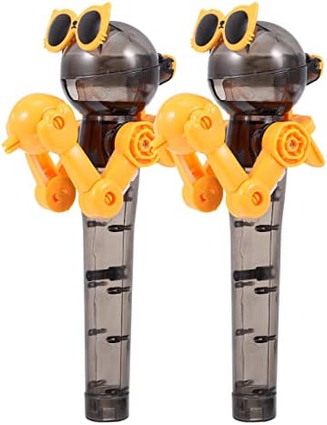 Toyvian Kids Toys Robot Toys Dradel Toy Kids Novelty Lollipop Robot Holder: Toys Lollipop Holder Lollipop Robot Toys