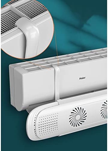 Defletor de ar de parede de comprimento retrátil, defletor de ventilação de ar de fácil instalação universal, ar condicionado para