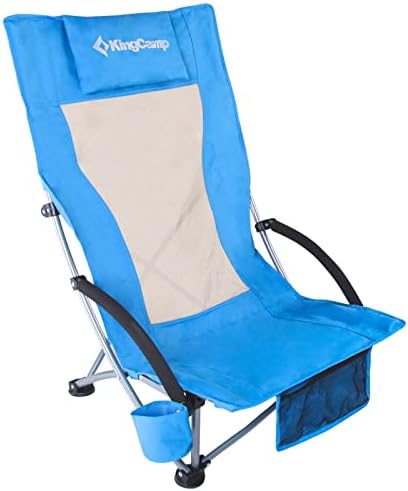 Kingcamp High Back dobring Beach Chair 2 pacotes