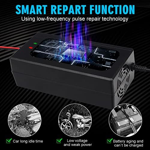 48V 8a LIFEPO4 Battery Smart Charger 110V 120V 500W para 16S 58,4V Carregador de fosfato de ferro de lítio com fã de refrigeração