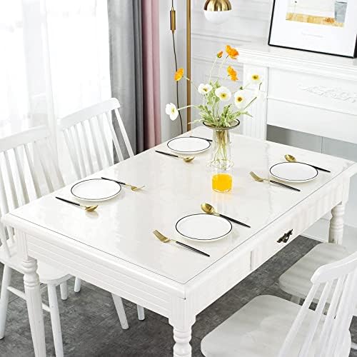 Protetor de capa de mesa transparente Dream de 1,5 mm, tampa de mesa clara de 12 × 24 polegadas, almofada de mesa de vinil