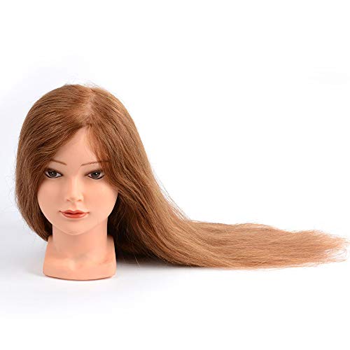 NADAENMF Treinamento cabeças de cabeleireiro de 20 polegadas de penteado humano boneca mannequin mannikin