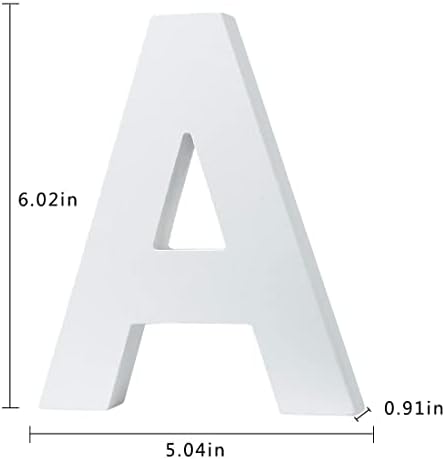 5,9 （L X4.7 x0.8 15x12x2cm Letras de parede Marquise Alfabeto B Número de madeira Número de madeira Palavras de bloco Diy Palavras