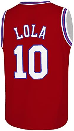 Tueikgu #10 Lola Space Movie Basketball Jersey For Men 90s Hip Hop Roupas para a festa