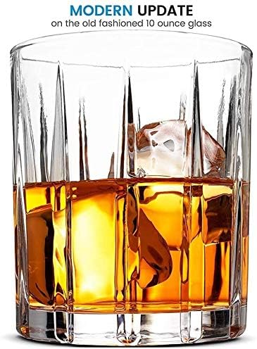 Conjunto de vidro de uísque de bebidas alcoólicas de 2 anos, coquetéis europeus aristocráticos requintados de uísque listrado, para alcoólatra de bebida alcoólatra e coquetéis antiquados