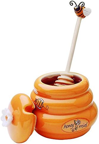 Joie Ceramic Beehive Honey Pot e Minglen Dipper, Mini