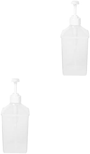 Doitool 2pcs espremer garrafa frutose transparente garrafa de garrafa de produtos de higiene pessoal de horearness squeeze