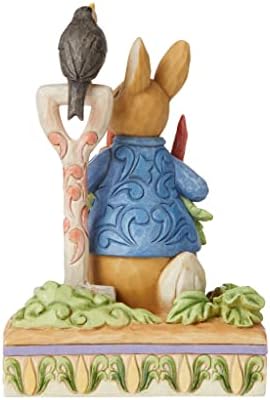 Enesco Jim Shore Heartwood Creek Peter Rabbit em estatueta de jardim