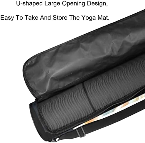 Ratgdn Yoga Mat Bag, Sistema Solar de Planet Exercício de ioga Transitador de tapa Full-Zip Yoga Mat de transporte