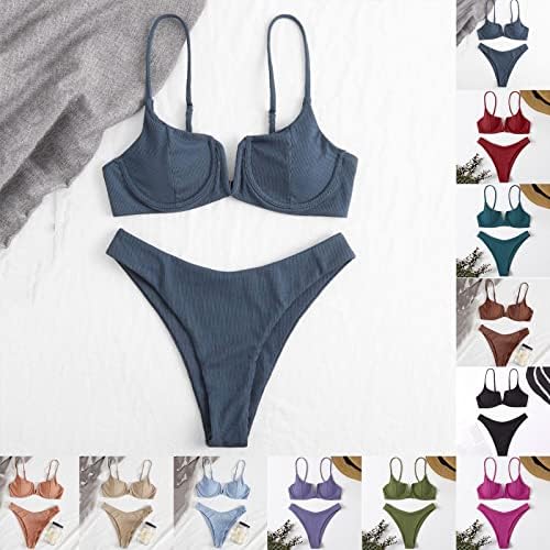 Biquíni para meninas 10-12 Meninas de aço do tipo Small Strip V Strip V Tipo de Aço com Biquíni Bikini Bikini Biquíni