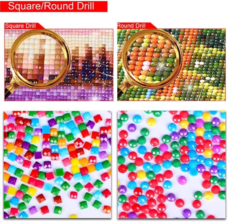 FGHF Diamond Painting Cross Stitch Flowers 5D DIY Diamond Borderyer Mosaic Rhinestones Kits