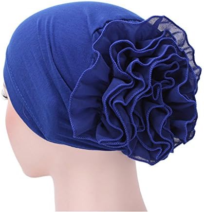 Flor Plazed Turban Headwrap for Women Headwear Cors Solid Color fina enbrue grãos étnicos desleixados para mulheres