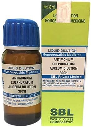 SBL Antimonium sulphuratum aureum Diluição 200 CH