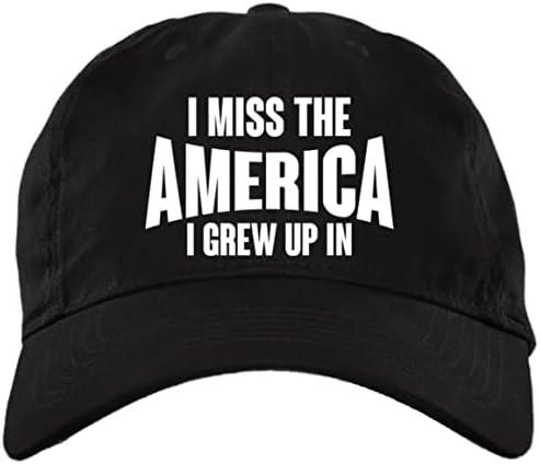 Sinto falta da América que eu cresci no Cap Patriótico dos EUA - Hat de Snapback de alto perfil