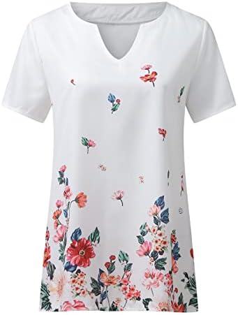 Manga curta Trendy Casual 2023 Camisetas de ajuste solto para mulheres de pescoço quadrado de pescoço quadrado verão camisetas