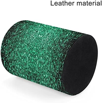 Belo portão verde esmeralda brilho espumante portador de caneta fofa potes de desktop gaveta de maquiagem de gaveta de armazenamento