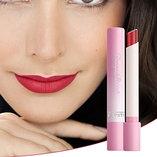Lipstick Lip Gloss, duradouro para maquiagem feminina hidratante portátil hidratante de veludo portátil batom