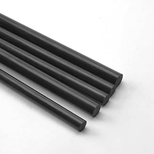 4pcs barra de barra de fibra de carbono OD 1mm 3mm 5mm 7mm 9mm 10mm comprimento 500 mm hastes de fibra de carbono para