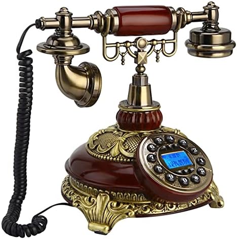 Gayouny Classic Desk Phone Phone Dial Decoration Office Retro Style American Living European Room Home Linear Linear