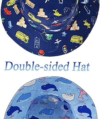 Baby Sun Hat Hat Summer UPF 50+ Proteção solar Praia Bonga larga Capinhas de balde para crianças meninas garotas infantis