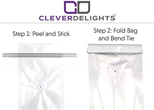 Lights CleverDelights descascam e pega laços - 7 polegadas - prata - 100 pacote