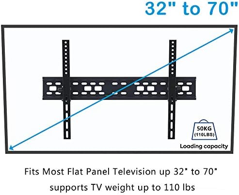 Unidade de parede de TV de aço inoxidável para a maioria das TVs curvas planas de 32 a 70 polegadas, a parede da televisão está