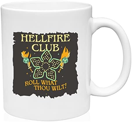 Camisas de estilo de vida e grafix engraçadas canecas Hellfire Club Coffee Caneca Funny Gag Presentes para mulheres ou homens