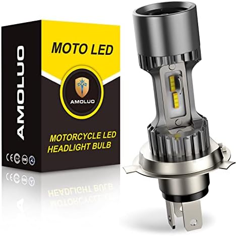 Motocicleta de lâmpada de farol LED de amoluo H4 para h4/9003/hb2 alto e baixo faróis de reposição 6000k 25w 1860 CLIPS LED CHIPS de 1
