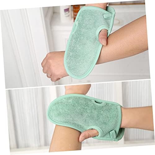 FRCOLOR 2PCS Body Scruber Mavallet Banho lavador de luvas Esfoliador Luve Luvas Esfoligor Esfoligor Luvas de luva de luva de luva de lavar chuveiro Luvas de banho esfoliando luva fosca Banho de banho Mitt