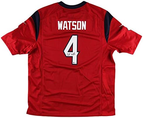 Deshaun Watson contratou Houston Texans Nike Elite Red NFL Jersey - camisas da NFL autografadas
