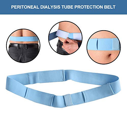 Suporte de diálise peritoneal, S, M, L Blue Peritoneal Diálise Cinturando, acessórios práticos ajustáveis ​​Elastic para homens,